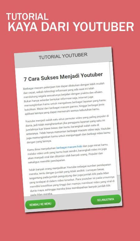 Tutorial Cepat Kaya Menjadi Youtuber Untuk Pemula Para Android