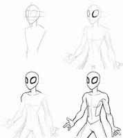 Tutorial on Drawing Super Heroes Characters اسکرین شاٹ 1