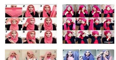 3 Schermata tutorial che indossano hijab