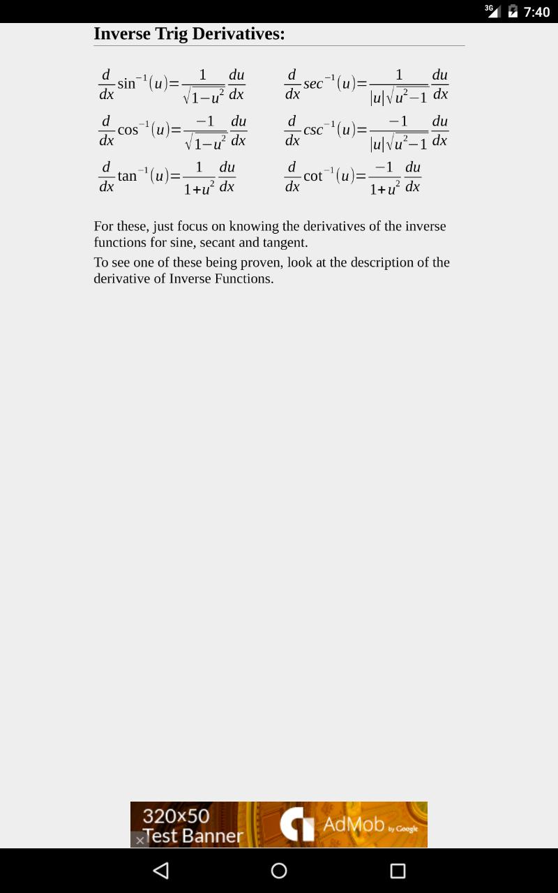 Differential Calculus Qnotes For Android Apk Download - 