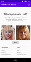 Which Face Is Real - distinguish real/AI generated Poster
