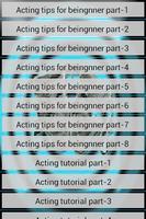 Acting Guide تصوير الشاشة 1
