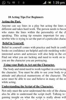 Acting Guide تصوير الشاشة 3