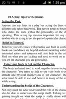 Acting Guide captura de pantalla 3