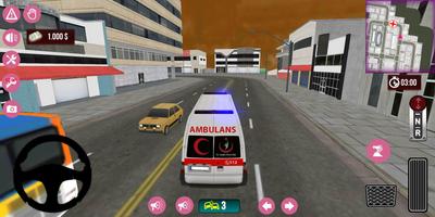 Permainan Ambulans Suara Siren screenshot 2