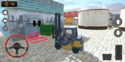 Forklift Cargo Transport ポスター