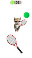 Chat mignon Meme Tennis capture d'écran 3