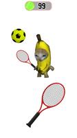 Chat mignon Meme Tennis capture d'écran 1