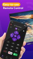 TV Cast: RokuTV Remote Control Affiche