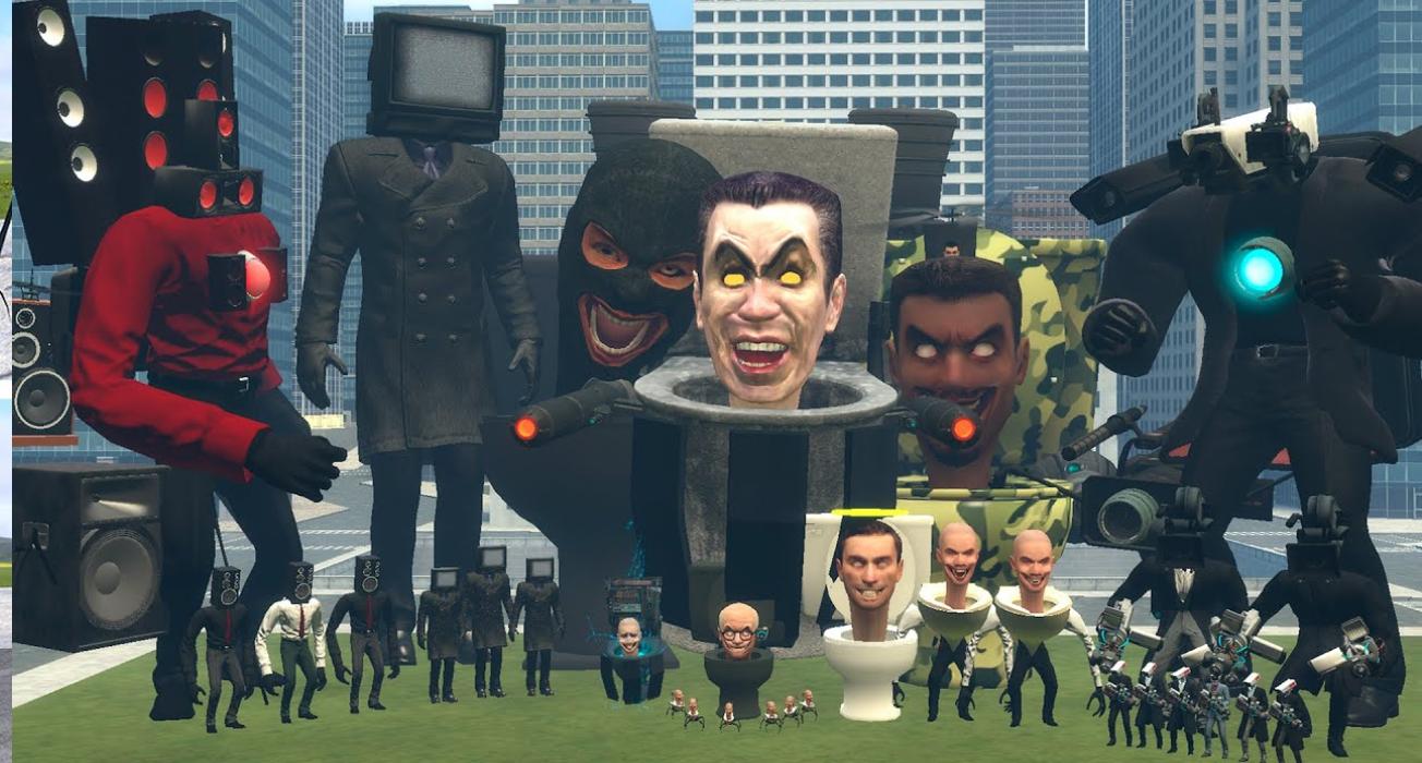 Игра tv man. Garry's Mod #garrysmod Осада. Спикер мен Титан скибиди туалет. Garry's Mod на Xbox.