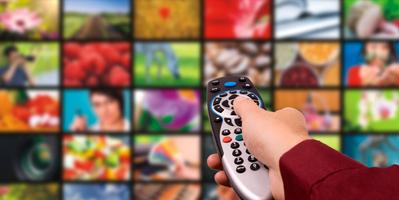 Decodificador de TV controle Cartaz