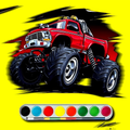 Monster Jeep Coloring