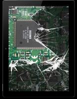 Broken Screen Prank Wallpaper پوسٹر