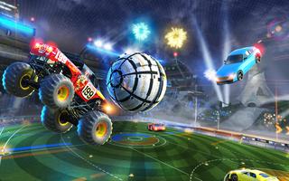 Liga de fútbol Rocket Car Poster