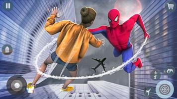 Spider Rope Hero Man Stickman الملصق