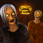 Twins Scary Granny: Haunted House Escape Game icône