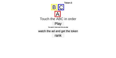 Touch the ABC in order 2 پوسٹر