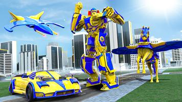 Robot Car Transformer Supercar الملصق