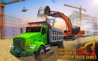Construction Simulator 3D - Excavator Truck Games Affiche