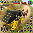 Horse Cart Transport Taxi Game-icoon