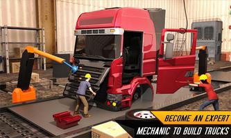 卡車建造者汽車修理技工模擬器比賽 截圖 2
