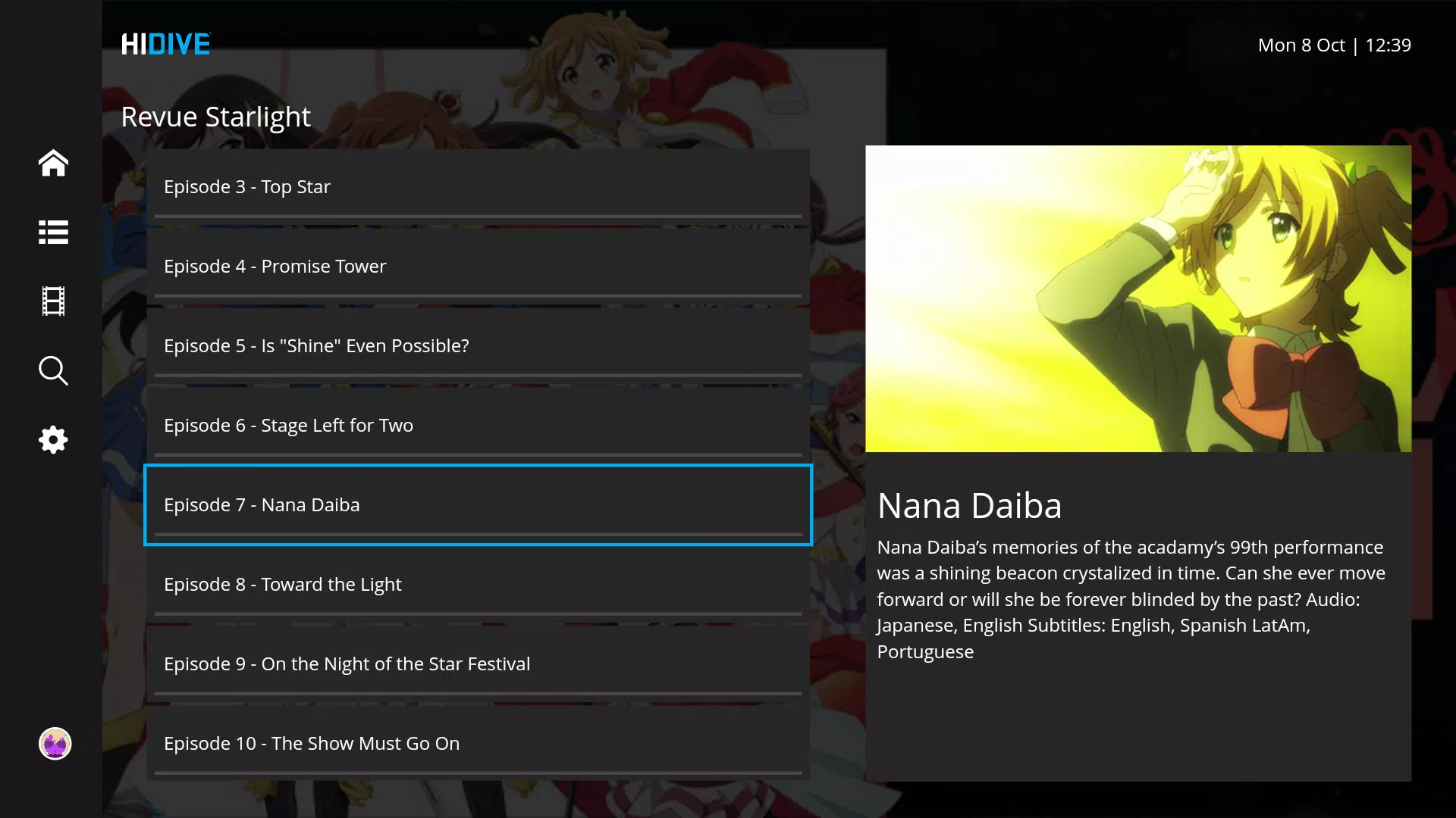 Stream NANA on HIDIVE