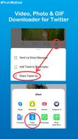 Video Downloader for Twitter Cartaz