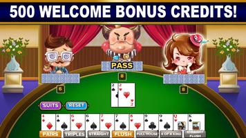 BIG 2: Free Big 2 Card Game & Big Two Card Hands! โปสเตอร์