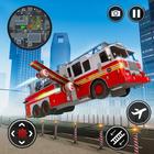 Flying Fire Truck Simulator icône