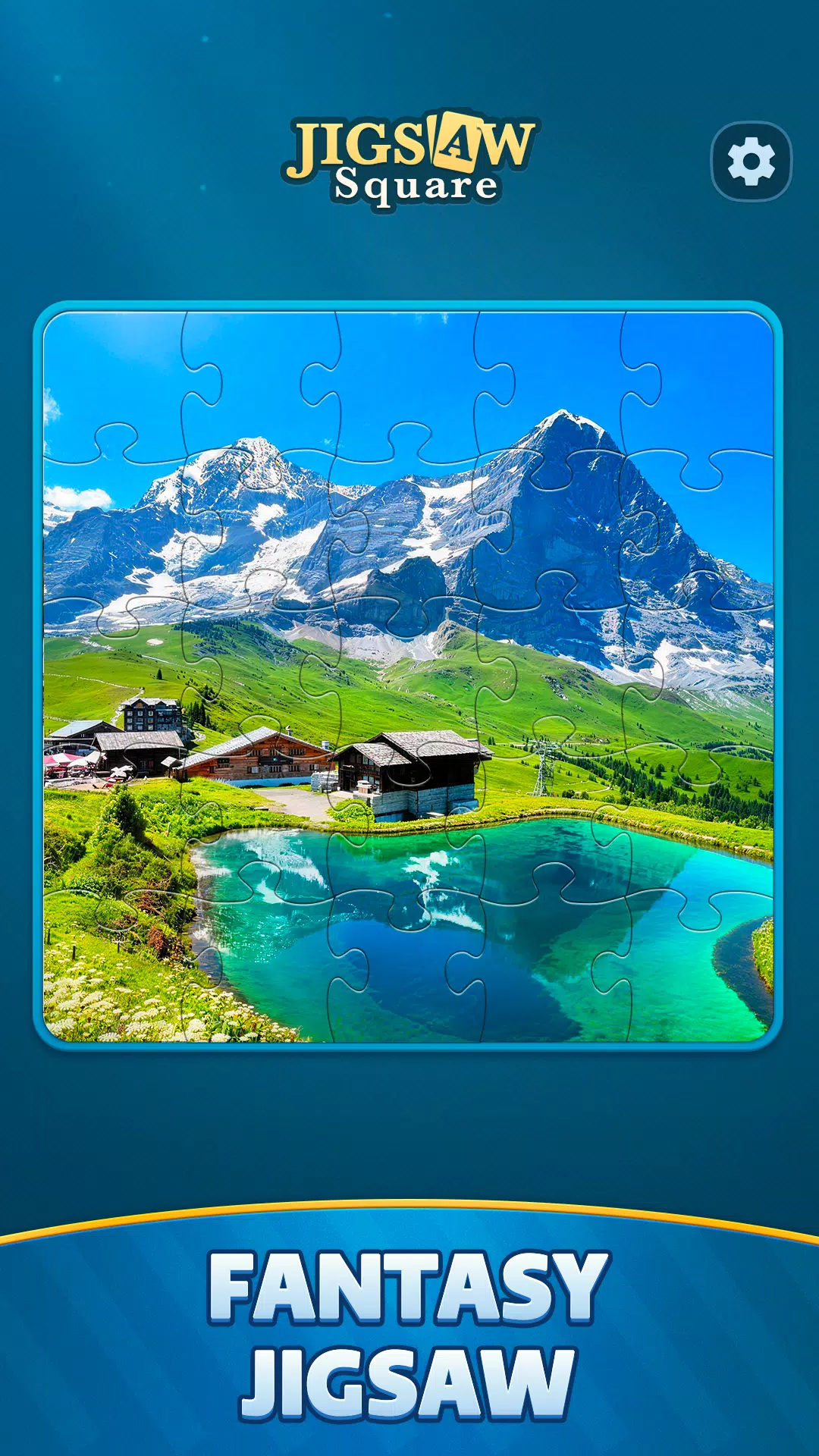 Jigsaw Square-Solitaire Puzzle