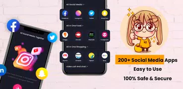 all social media apps in one app