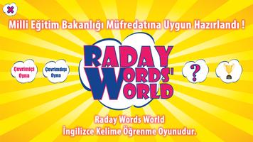 Poster Raday Words World