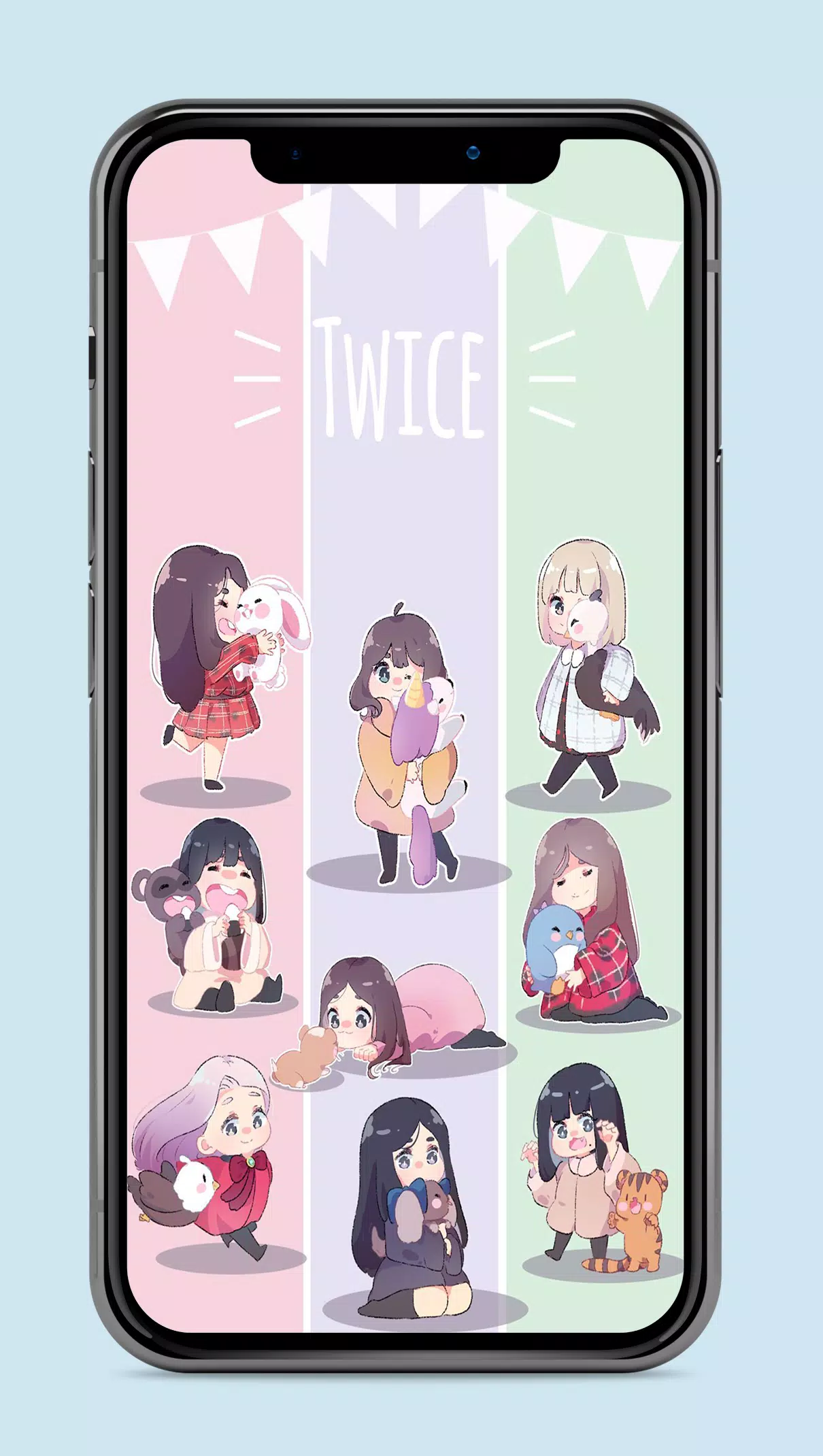 Android向けのtwice Chibi Wallpaper 21 Apkをダウンロードしましょう