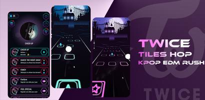 Twice KPOP: Tiles Hop EDM Rush Affiche