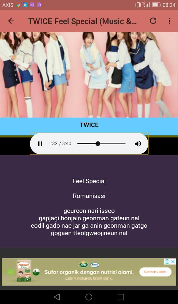 Feel Special Twice Music Lyrics For Android Apk Download