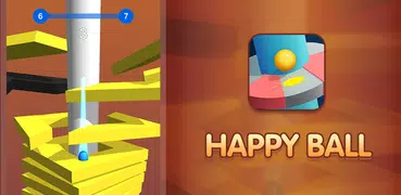 Happy Stack Ball- drop jump