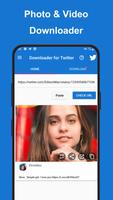 Downloader For Twitter (Video & Photo ) Affiche