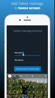 Twitter Hashtag Shortcut Affiche