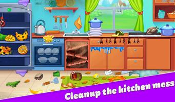 Dream Home Cleaning Game Wash پوسٹر