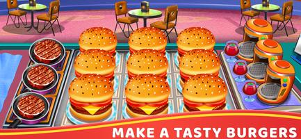 バーガーショップ：ハンバーガーの調理ゲームを作ります スクリーンショット 1