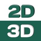 2D3D Live Vip ícone
