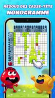 Nonogram Crossing Logic Puzzle Affiche