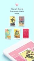 Love tarot reading, tarot card-poster