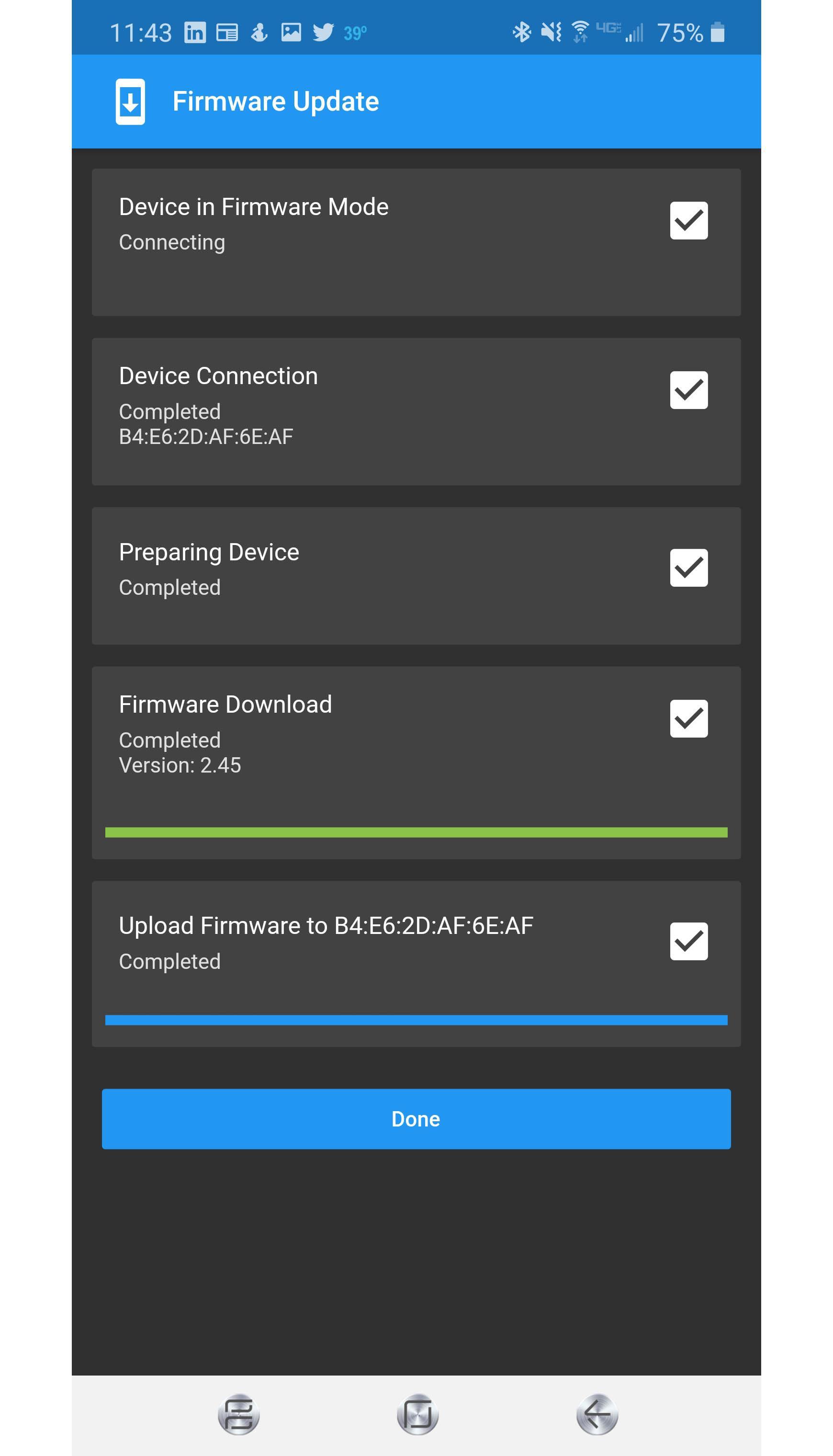 Firmware update Firmware update