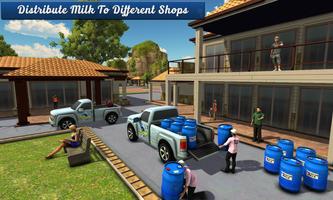 stad melk vervoer- simulator: vee landbouw screenshot 1