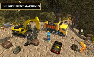 Cave Mine Construction Sim: Gold Collection Game poster