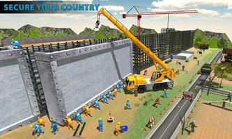 Border Security Wall Construction poster