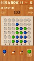 Four in a Row free puzzle game Connect Four logic โปสเตอร์