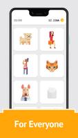 Idle Pixel Art boyama kitabı - Tap tap to color Ekran Görüntüsü 3