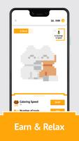 Idle Pixel Art Coloring - Tap tap to color clicker 截图 1